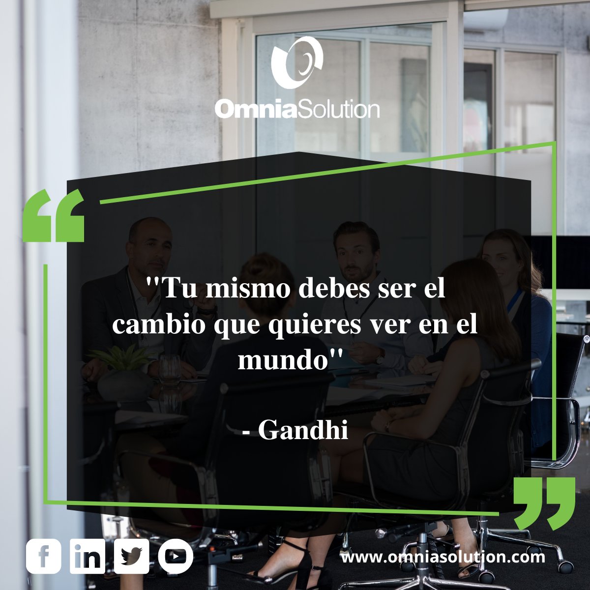 osolutionsac's tweet image. 🙌 ¡Buen fin de semana para todos! 😊

&quot;Tu mismo debes ser el cambio que quieres ver en el mundo&quot; – Gandhi

#OmniaSolution #ValorOS #creatividad #innovación