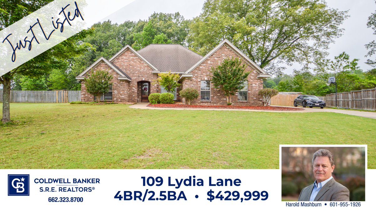 CWBSRE's tweet photo. 🏡 Fabulous 4BR/2.5BA home in Greenbriar Subdivision. Features spacious living areas, back porch, gardens and a storage building. Call Harold Mashburn at 601-955-1926 (c) or 662-323-8700 (o) for more details.
#GreenbriarGem #GuidingYouHome #StarkvilleRealEstate https://t.co/0LuExfxDwj