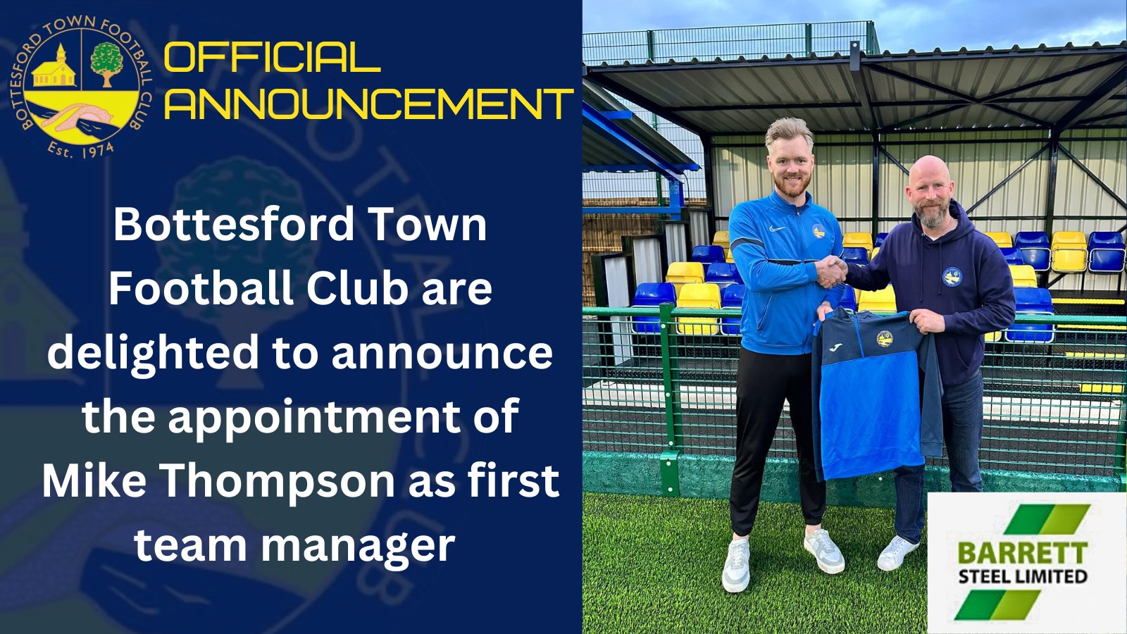 Bottesford Town FC on Twitter "🚨 OFFICIAL ANNOUNCEMENT🚨 We are delighted to announce the