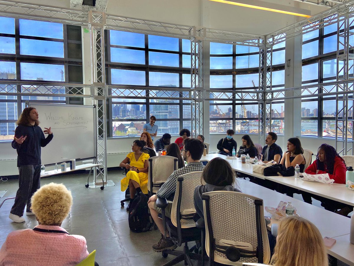 KinolimeStudios's tweet photo. Our team recently visited Brooklyn College to speak to aspiring filmmakers and writers, promoting diversity and representation in the film industry. 

Visit https://t.co/zQ85SDsUOo to learn more and be a part of the change.  

Thank you, Brooklyn College! 
#LetsMakeMoviesTogether https://t.co/PEX9YpTVEz