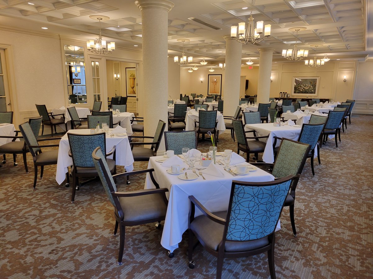 Delivered new tables and chairs for the dining room at Delmanor Northtown! The dining room is looking new and refreshed! <a href="/DelmanorSeniors/">Delmanor Communities</a>