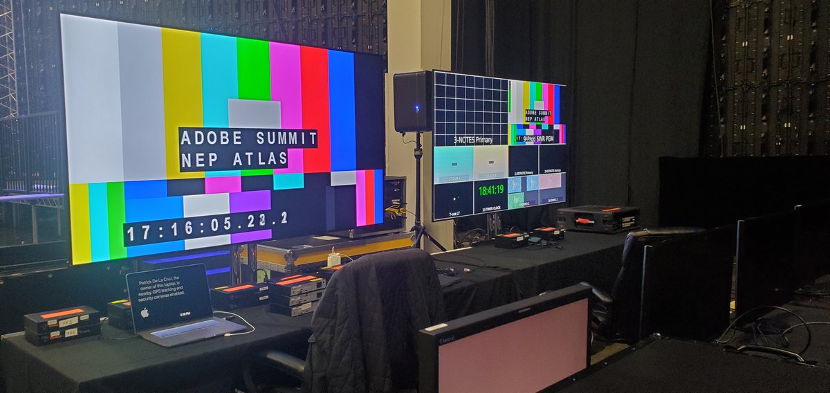 MonolithVirtual's tweet photo. #Backstage @ #AdobeSummit2023 last month! 🙌 Excited to be providing the technology to take this world-renowned event to the next level. https://t.co/CWbljBimfS