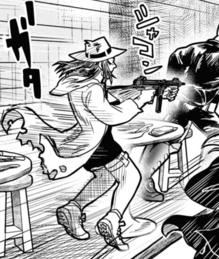 @kidakiyu 意外と足太くてガタイが良いんですよ〜 
ビクビクしてるわりに案外パワー型の女殺し屋です! 