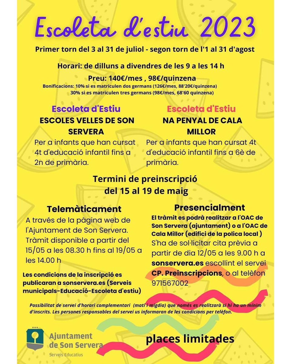 Escoleta d'estiu 2023 ☀️