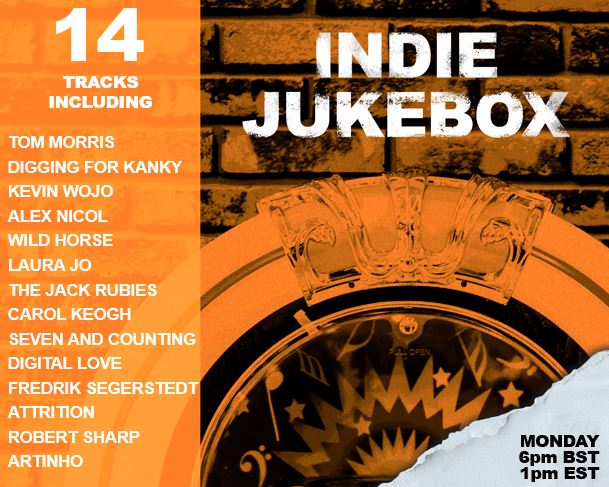 NEW #INDIE JUKEBOX Special! Monday 6pm BST (1pm ET) ft: @TomMorrisSongs @alnicol__ @wildhorserockuk @laurajo_music @TheJackRubies @seven_n_countin @thebitchdigital @FredrikSegerst1 @attritionuk @robert_sharp666 @dannydeathdisco radiowigwam.co.uk #folk #indiepop