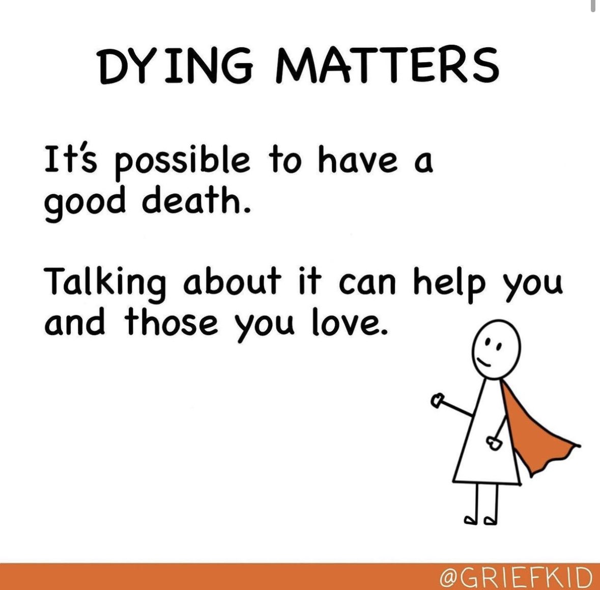 goodgrieftrust's tweet photo. Talking about our emotions when we are facing the death of someone we love can help to normalise our feelings and to know we are not alone 🧡 @GriefKid @DyingMatters https://t.co/Qqjz8M609h