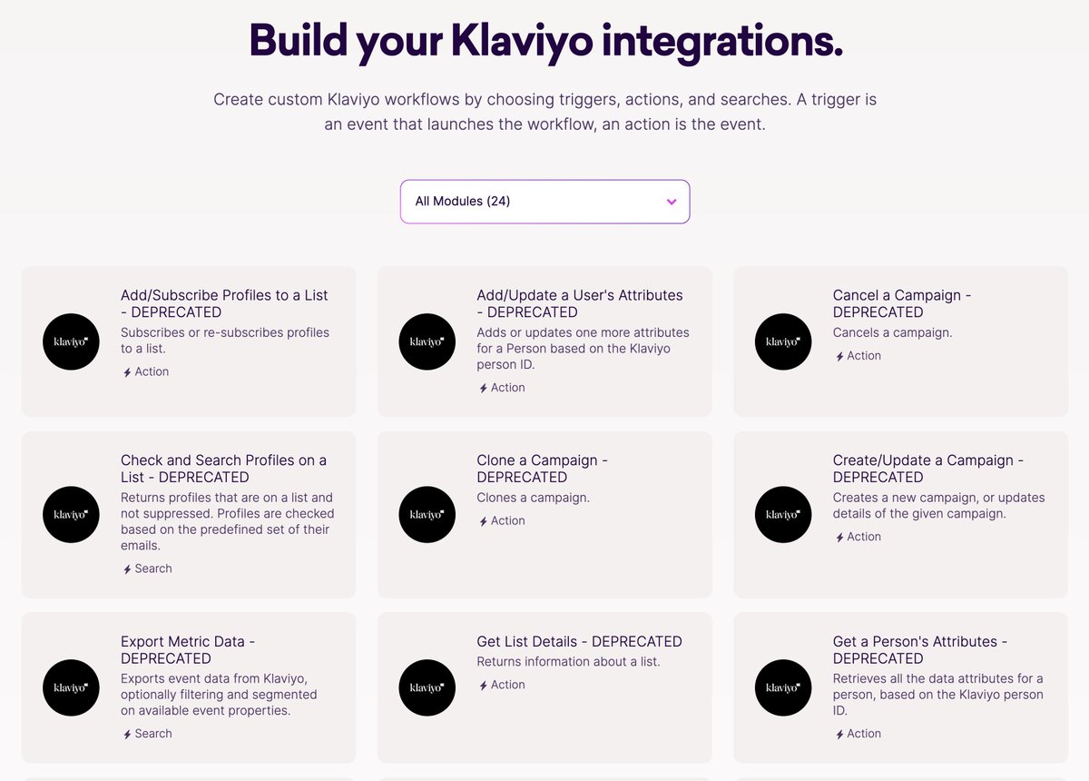 bentley_hq's tweet image. .@make_hq why are all the @klaviyo connections deprecated?