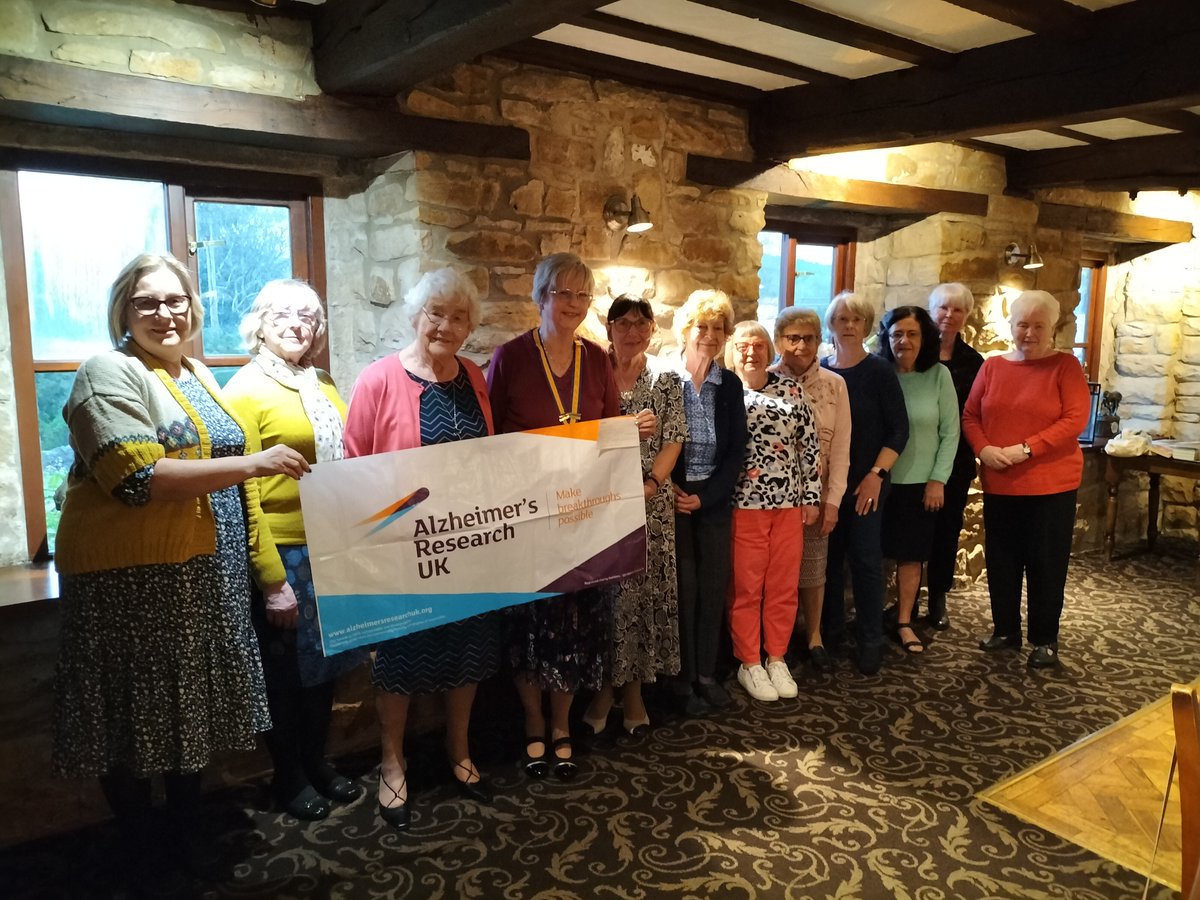A huge heartfelt thank you to the extraordinary ladies at The Inner Wheel Club of Clay Cross for raising £800 for <a href="/AlzResearchUK/">Alzheimer's Research UK</a> 🧡