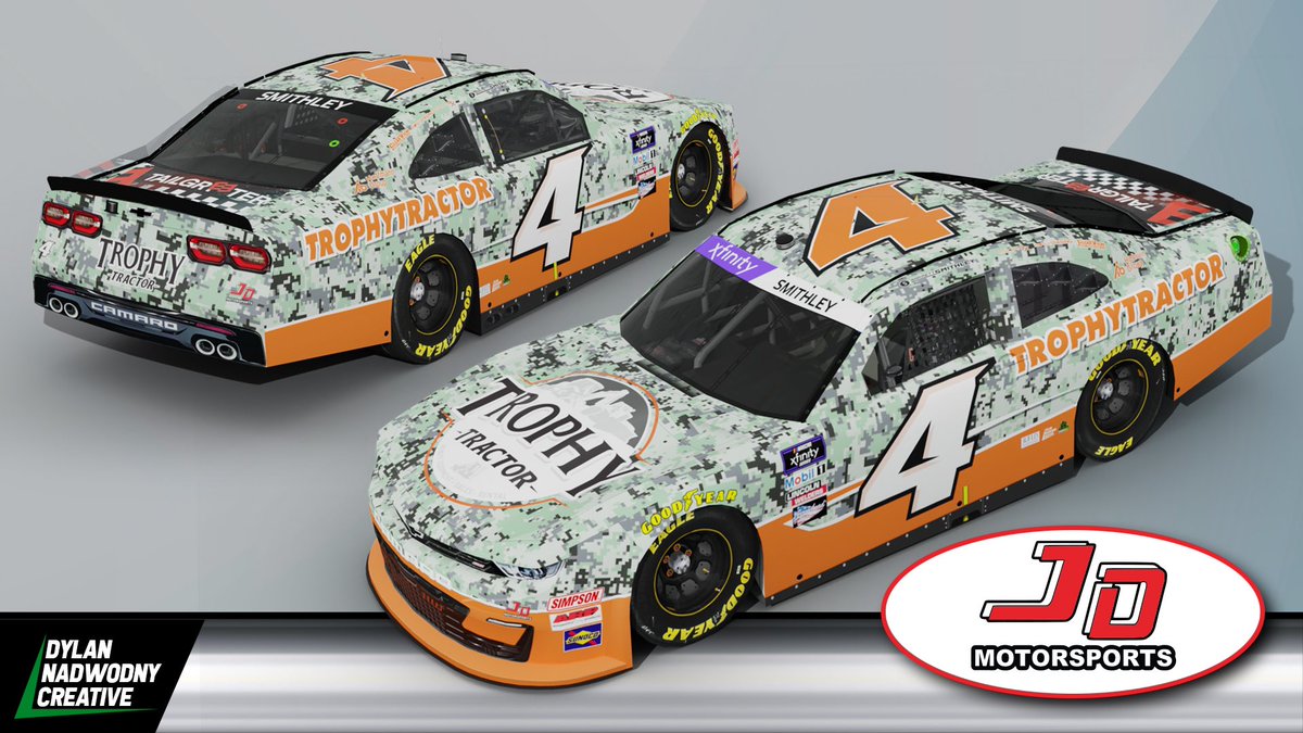 GarrettSmithley's tweet photo. Adding to the “Kevin Harvick 200” this weekend. Figured we couldn’t be in the 4 car and not do a @KevinHarvick throwback. Excited to rip this thing around @TooToughToTame in a few hours! #4Ever https://t.co/Fu5apSP4gk