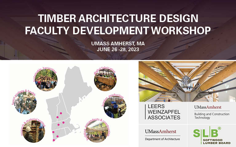 LeersWeinzapfel's tweet photo. Applications open for Timber Architecture Design Faculty Development Workshop at @UMassAmherst, June 26-28th. Learn more: https://t.co/8uMG34as1b @LumberBoard @LeersWeinzapfel @UMassAmherst #MassTimber #TimberWorkshop https://t.co/fR2nkOZnLU