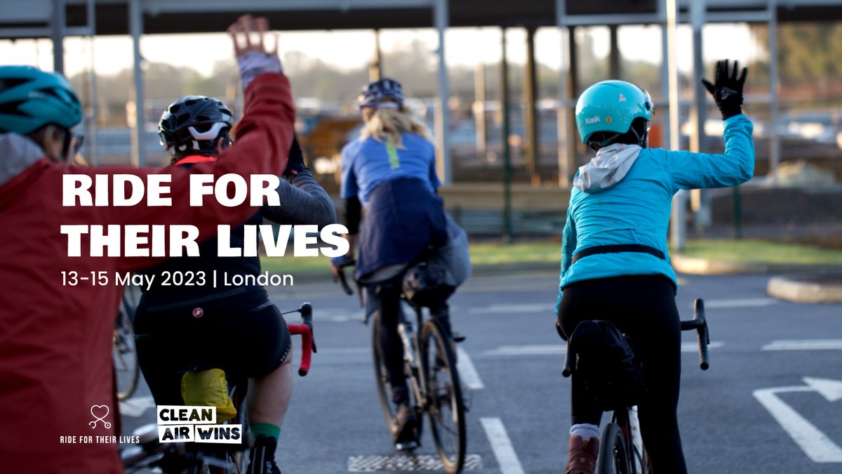 Doctors and healthcare workers in London are taking part in #RideForTheirLives, a 3-day marathon cycle ride backing #CleanAirWins mission to reduce air pollution across London, protect our most vulnerable communities, and make sure all Londoners can breathe clean, safe air.