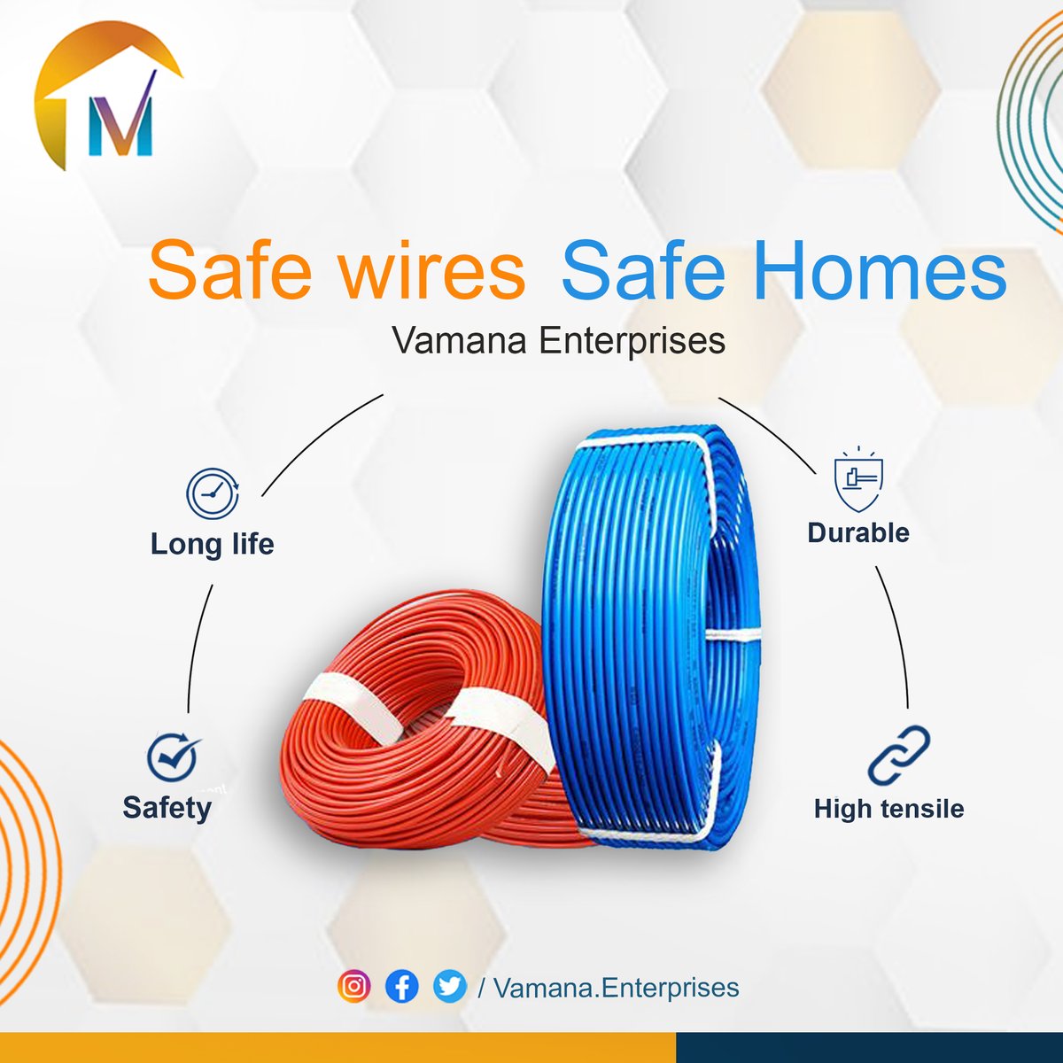 Vamana_Entpr's tweet image. Safe wires Safe Homes with Vamana Enterprises

#cablewires #SafetyWires #enviromnetalfriendly #finolexcables #CablesAndWires #hightensilewire #LuxuriousVillas #lurxurioushomes