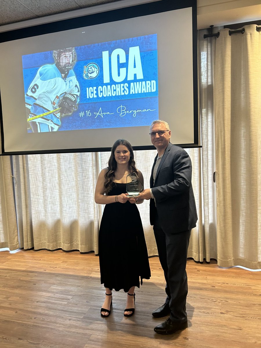 🏆COACHES AWARD🏆

Ava is the player that every coach wants on their team. She leads by example, on and off the ice, holding herself and teammates accountable to put them in the best position to make the team successful. 

@HuskiesWHKY is lucky to have you!! 

Congrats!!