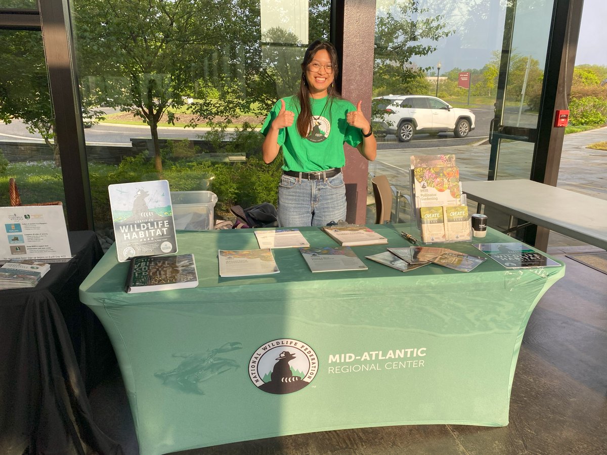 NWFMidAtlantic's tweet photo. We love to see our #StaffinAction 🌊 Last month, NWF staff members presented update on the #CleanWaterAct at the Federated Garden Clubs of Maryland’s Special Earth Day Event. 📲: Learn more about the CWA via the link in our bio! #cleanwaterforall #PhotoFriday https://t.co/taJzB3sdYU