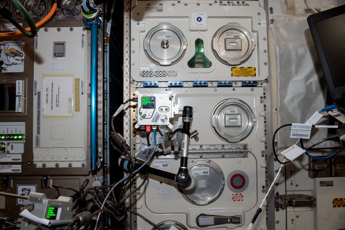 Mission Space Lab update 🧑‍🔬 We're pleased to say the life on Earth programs have been completed; the Astro Pis have been moved back to the Columbus module  🌍 🛰️ 

The life in space experiments have now begun 🧑‍🚀

📸 Courtesy of ESA / NASA

#MissionSpaceLab #AstroPi #STEMEd