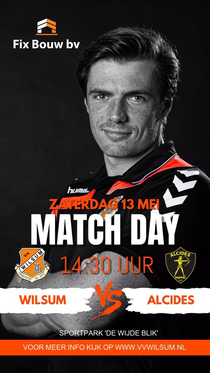 Morgenmiddag staat deze thriller op het programma in de strijd om handhaving in de 4e klasse.... Laten we met z'n allen onze jongens steunen en kom gezellig naar de Wijde Blik!