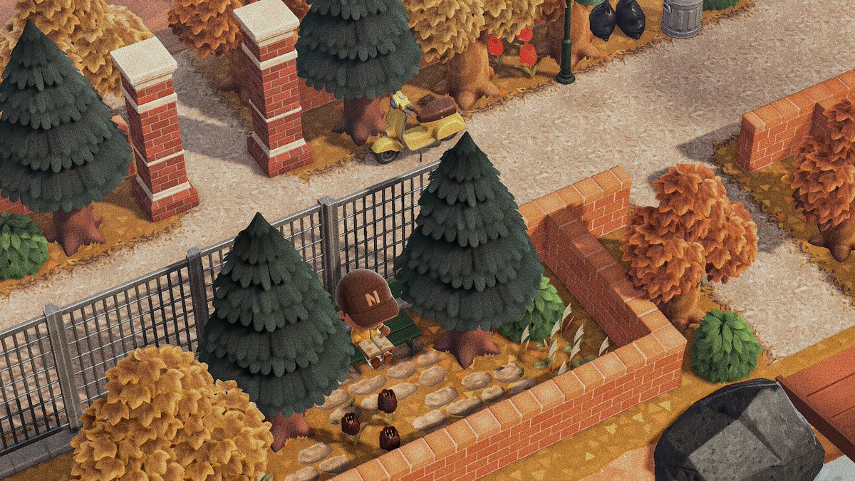 crossingunibrow's tweet image. falling for you 🍂 #acnh #ACNHDesigns #あつ森写真部 #あつまれどうぶつの森