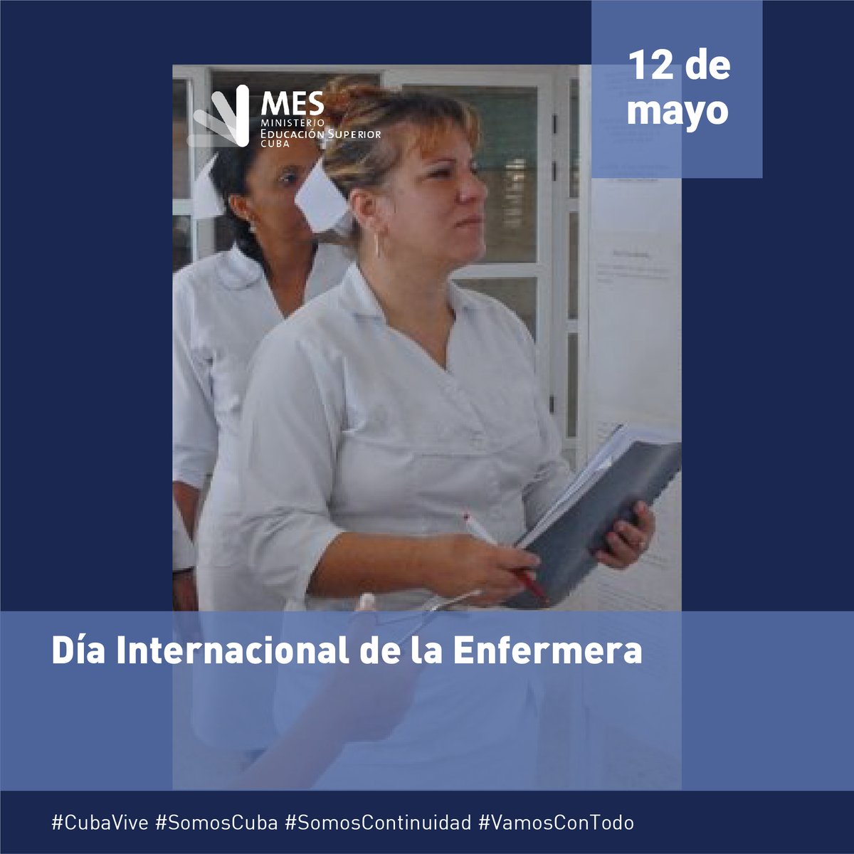 CubaMES's tweet photo. Hoy es el Día Internacional de la Enfermera. En especial a nuestr@s enfermeras y enfermeros Cubanos , gracias por su compromiso y excelencia en los cuidados. https://t.co/DV2JE6t8YZ