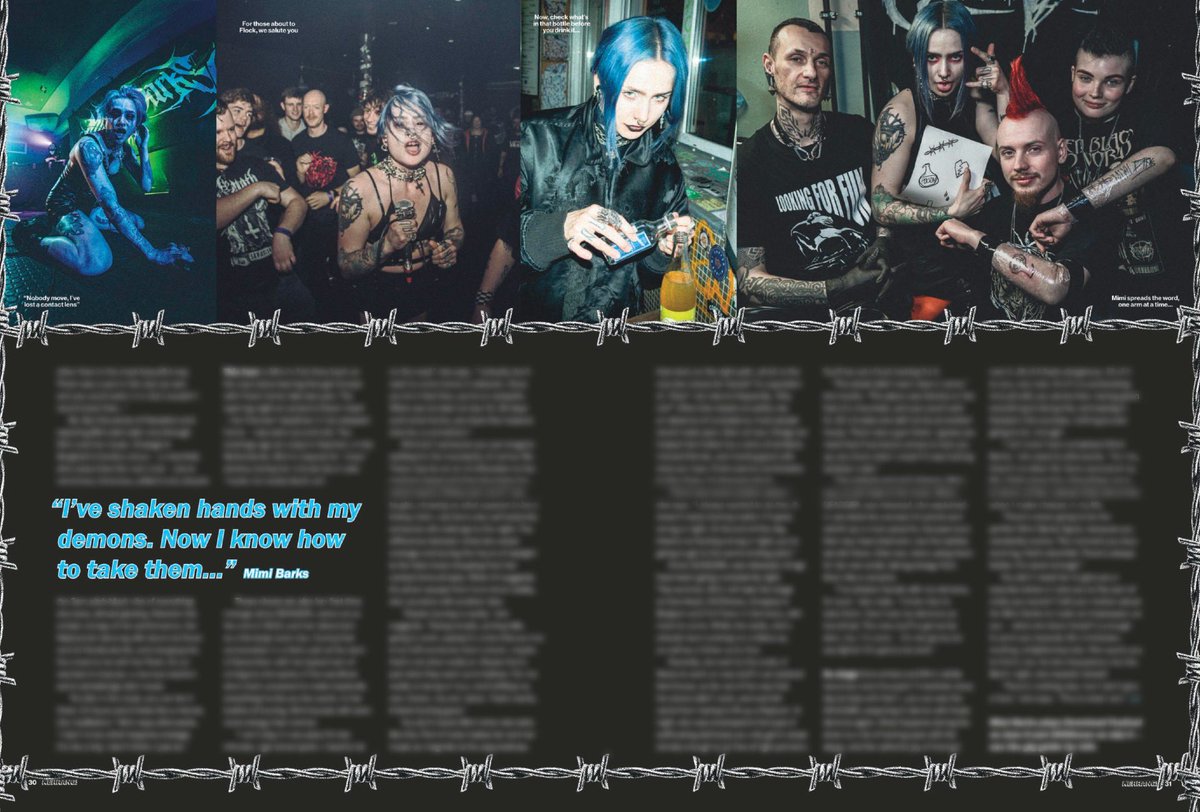 The new summer edition of <a href="/KerrangMagazine/">Kerrang!</a> is in stores now! 

In March the brilliant team at K! joined <a href="/mimi_barks/">Mimi Barks</a> on the road which including a visit to Berlin’s infamous techno venue, Berghain. 

Grab a copy and dive into all the action. 

✍️: <a href="/Nick_Ruskell/">Nick Ruskell</a> 
📸: esmebones