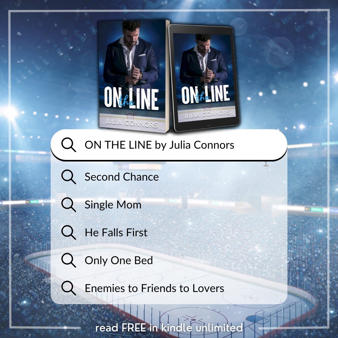 AVAILABLE NOW 
➡️geni.us/ontheline

✨It’s release day for Julia Connor’s latest hockey romance, ON THE LINE!

🏒 Second chance
🏒 Hockey romance
🏒 Single mom
🏒 Only one bed
🏒 He falls first
🏒 Right person, wrong time
🏒 Enemies to friends to lovers

#juliaconnors