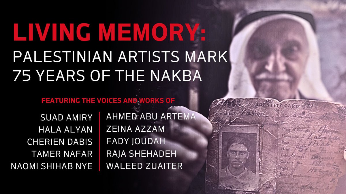 FMEP's tweet photo. FMEP & Project48 proudly present a special podcast marking 75 years of the Palestinian Nakba. We are honored to feature the voices of 10 Palestinian artists, sharing their works and that of other iconic Palestinian creators #Nakba75 #Project48
LISTEN -> https://t.co/o0OszAeDNJ https://t.co/Ew05naMfaC