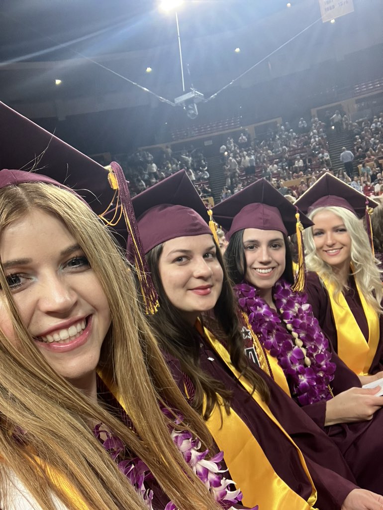 We made it! So proud of these gorgeous ladies! So grateful for @Cronkite_ASU for all these incredible opportunities and lessons learned! Cheers to the future 💕✨ #ASUgrad #cronkitegraduation #cronkiteschool