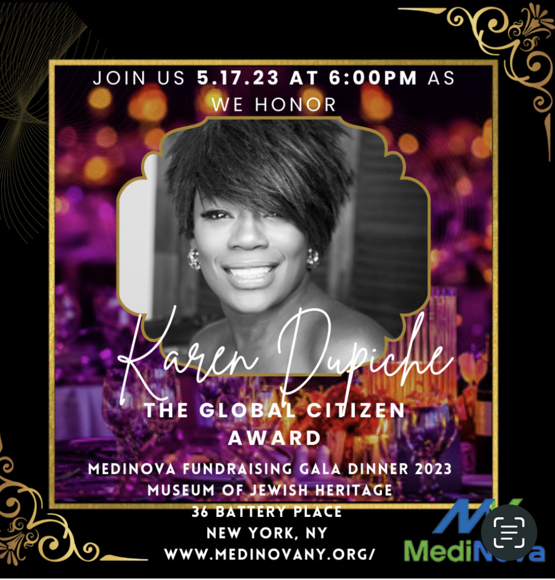 KarenDupiche's tweet photo. WOW!! What a great and unexpected recognition for being God’s vessel and following his mandates. Many Thanks to @medinova
#dupichebeauty🇭🇹
#Godismyagent
#globalcitizenaward2023 https://t.co/lH8IJaCk7Q