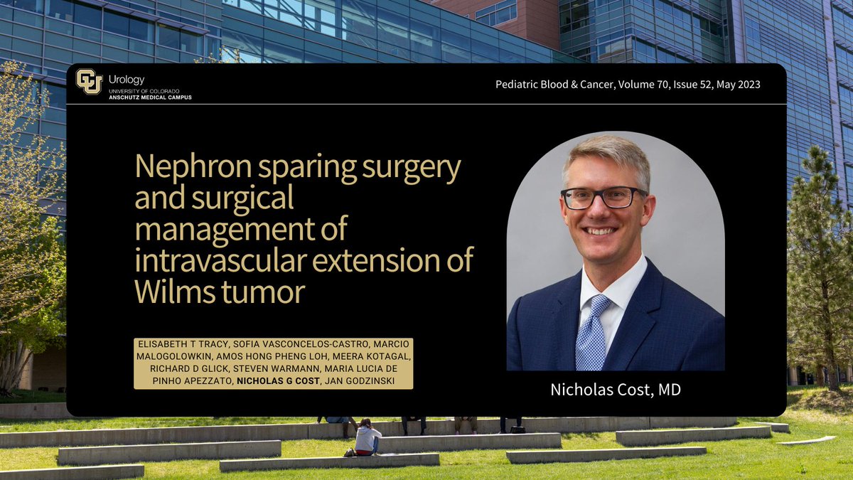 Congrats to Dr. @cost_nicholas on his contributions to the paper that provides valuable insights into the management of complex Wilms tumors, and will help to improve the outcomes of children with this disease. #WilmsTumor #MedTwitter 

🔗doi.org/10.1002/pbc.30…