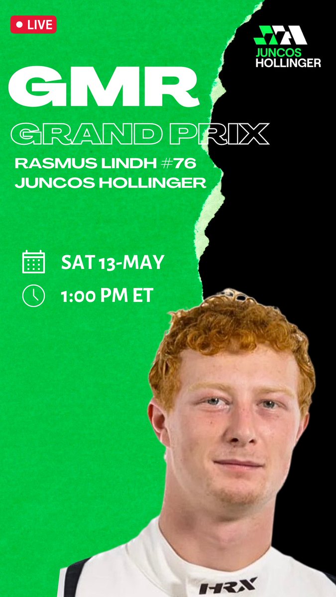 Looking forward to racing with <a href="/juncoshollinger/">Juncos Hollinger Racing</a> this weekend <a href="/IMS/">Indianapolis Motor Speedway</a>