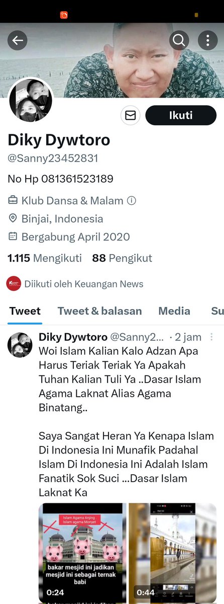 AgusSopandi2's tweet photo. Bisa gak ya pihak aparat nangkep IBLIS pemecah belah bangsa kaya gini?
@DivHumas_Polri https://t.co/5s6cA8VeG0