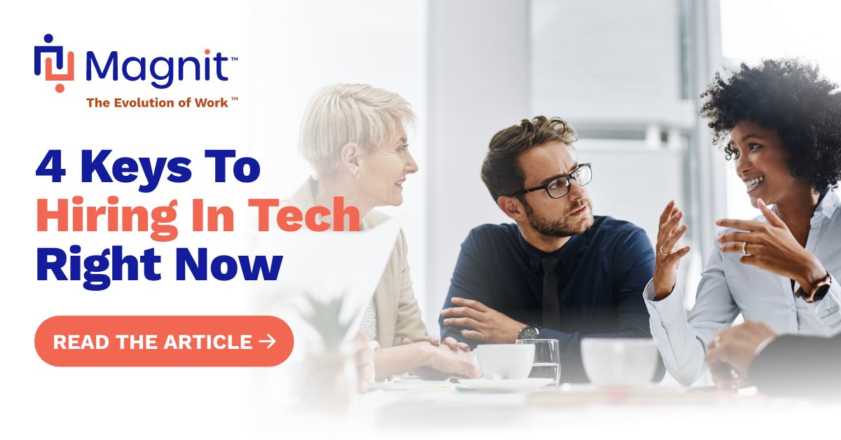 MagnitGlobal's tweet photo. When it comes to the tech industry, investing in the right talent, while wages are stabilized and not accelerating, can enhance long-term sustainability. Here are four key ways to make sure your hiring efforts in tech are successful. https://t.co/jlSBplfUep @Forbes #hiringintech https://t.co/hGGauODaHa