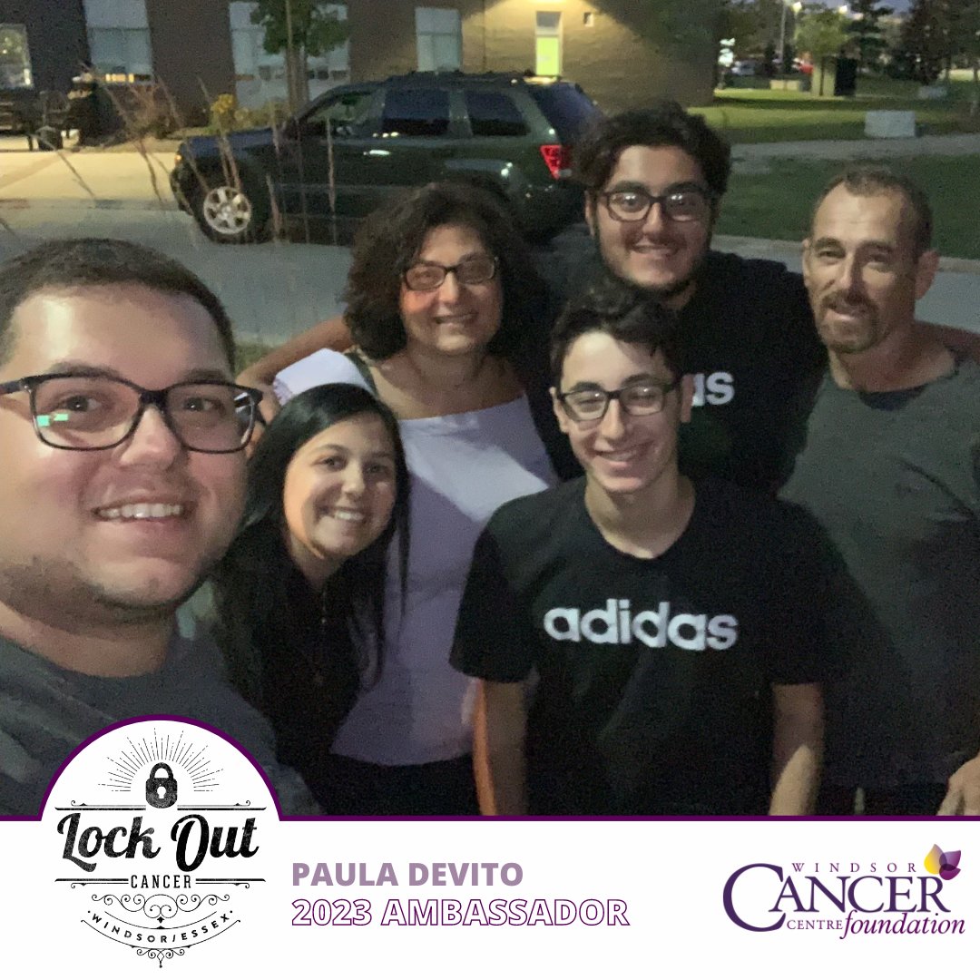 🔒Meet 2023 Lock Out Cancer Ambassador, Paula DeVito. 

Read her full interview and show your support here:
windsorcancerfoundation.org/2023-lock-out-…
#windsor #yqg #cancerawareness #fundraising #supportlocal