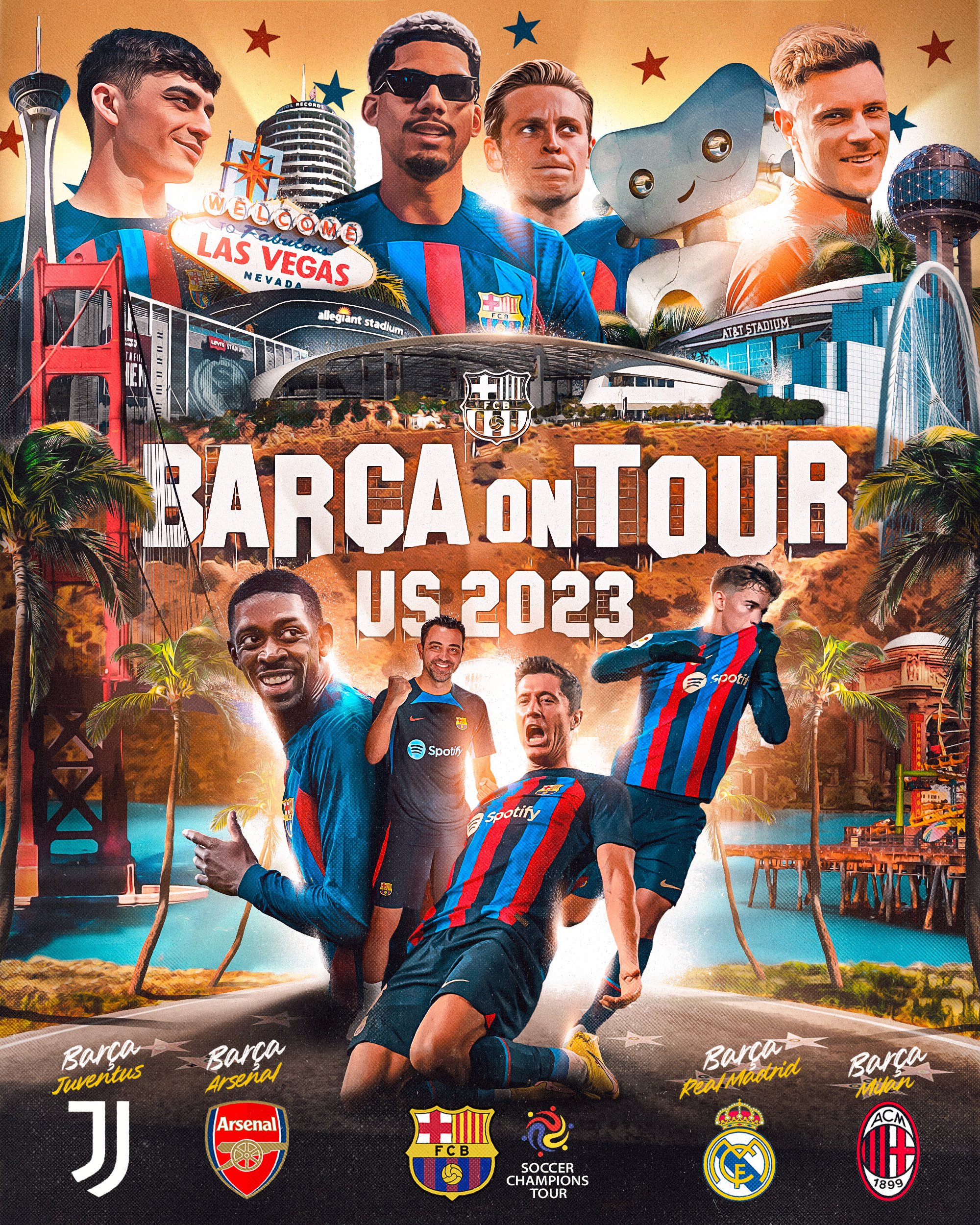 FC Barcelona 2013/14 Official Team Portrait Soccer Poster