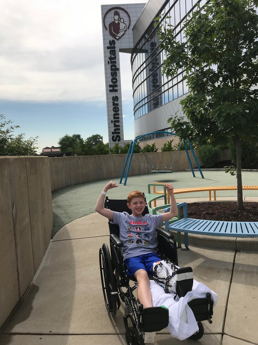 MeganLinnell4's tweet photo. The Shrine Bowl’s slogan has been; "Strong Legs Run That Weak Legs May Walk." What a turn of events as Brody ran his personal best mile at districts last night, a 5.47! @ShrinersStLouis made his ‘weak legs strong’ that he may now run for those who can’t! @NEShrineBowl https://t.co/bAVJsiqMhq
