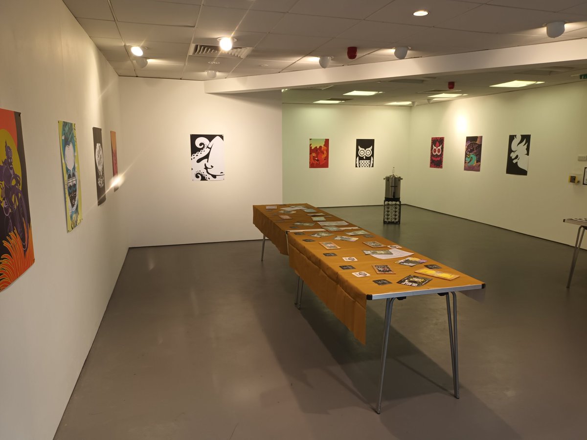 estonartscentre's tweet photo. We're ready for @NickSmithFOB for a beer tasting from the head brewer and co-founder of The Steam Machine Brewing Co. We also have @Altogether_M wonderful ltd edition prints available to buy, just £15 each. #TheVaultEAC open as normal #TheArtofBrewing #BeerisArt #CraftBeer #Eston https://t.co/la3StOQ7Qq