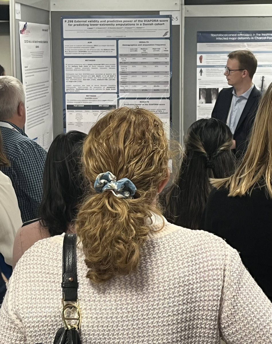 NielsEjskjaer's tweet image. “Steno Diabetes Foot Center North Denmark” proudly presented 3 posters at #ISDF2023 - Thx to @johanroeikjer @BildeSimonsen #PeterHolm🏆🏆🏆
All about improving #DiabeticFootCare.
We really appreciate the great turnout and fruitful discussions and input-
#SDCN #StenoNord @Reg_Nord