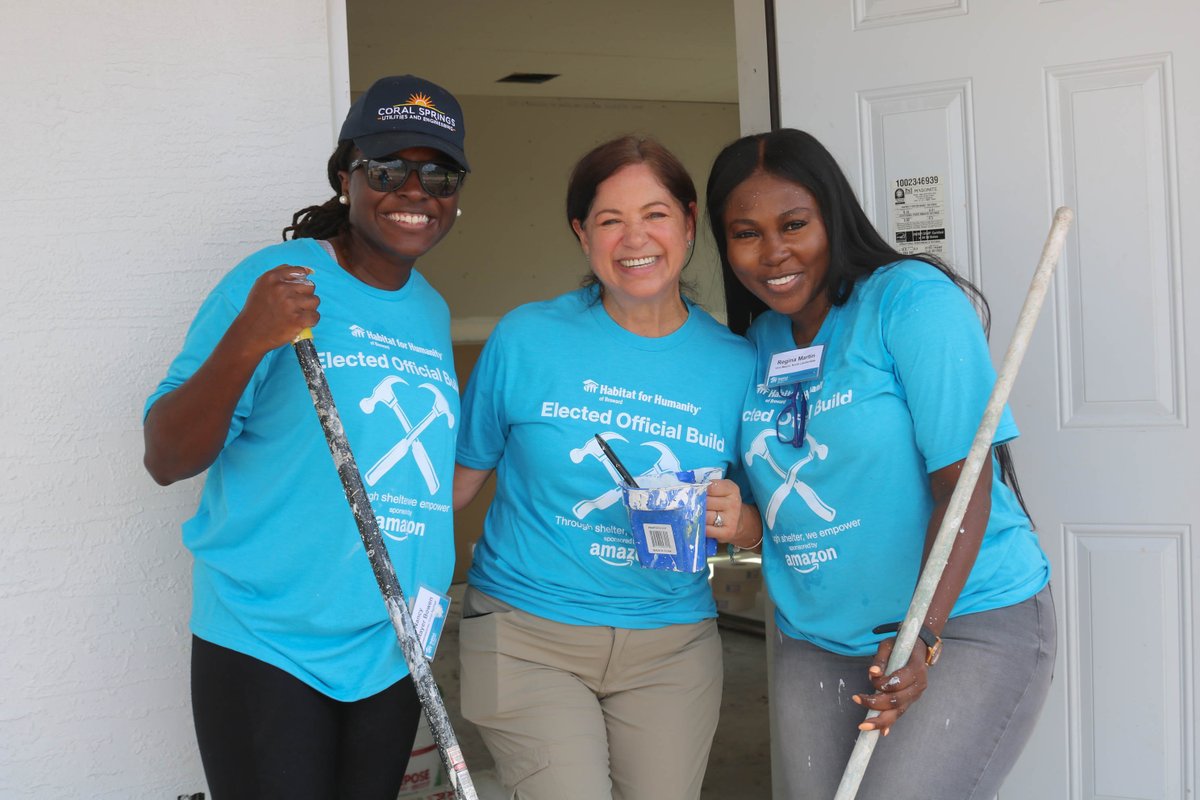 This week I volunteered at a Habitat for Humanity project in Pompano Beach. I am so honored to have been part of such an amazing project and look forward to our own Habitat project coming to Coral Springs this summer.