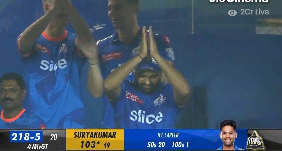 Reaction of captain Rohit Sharma when Suryakumar Yadav scored the century.

Oh man, what a great and melodious bond they have. 🥹💙