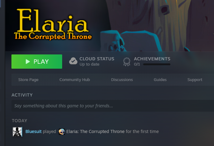LETS GOOO!! After a day of figuring out steamcmd, my first ever Elaria build is up!! Now time for alpha testing 🥳
➡️Wishlist on Steam!➡️tinyurl.com/ElariaTCT

#gamedev #IndieGameDev #indiegame #indiedev #gamedeveloper #indiegamedeveloper #madewithunity #unity3d #followfriday