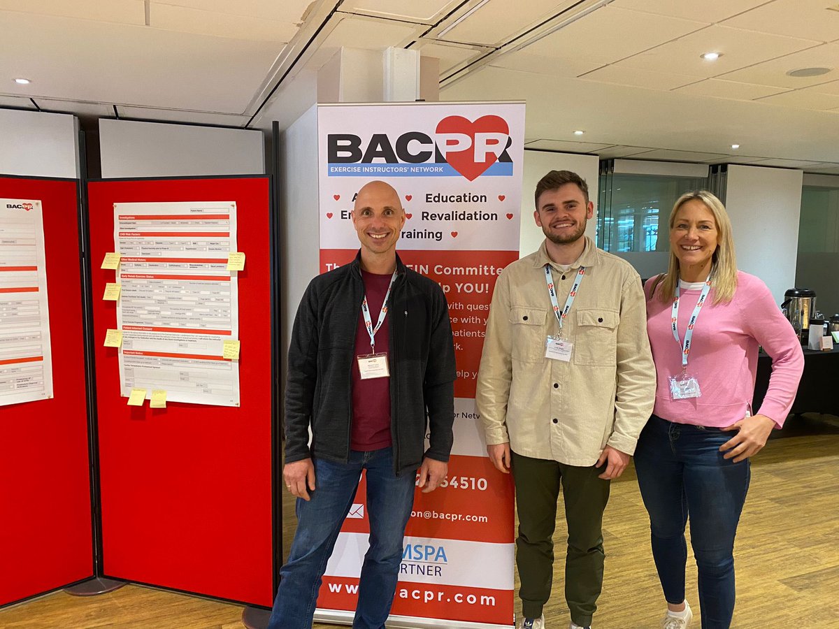 Members of our exercise team at todays <a href="/bacpr/">BACPR</a> exercise professionals group study day in Birmingham. Always a really interesting and thought provoking day which generates lots of conversation and ideas for changes within our service!