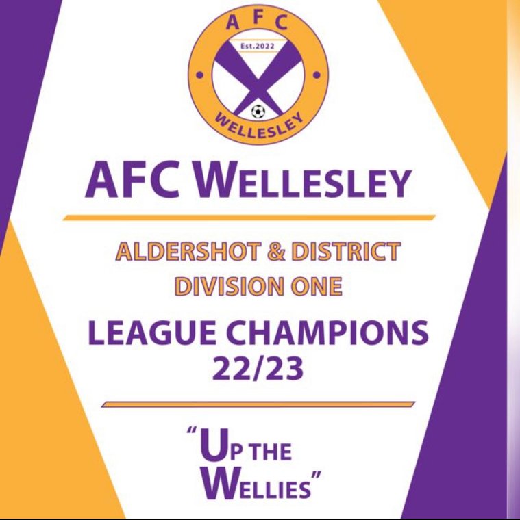 AfcWellesley's tweet photo. Wellies Earn League Title in 1st Season #Pitchero
https://t.co/9slBaWcgvY https://t.co/W9P1UneR4a