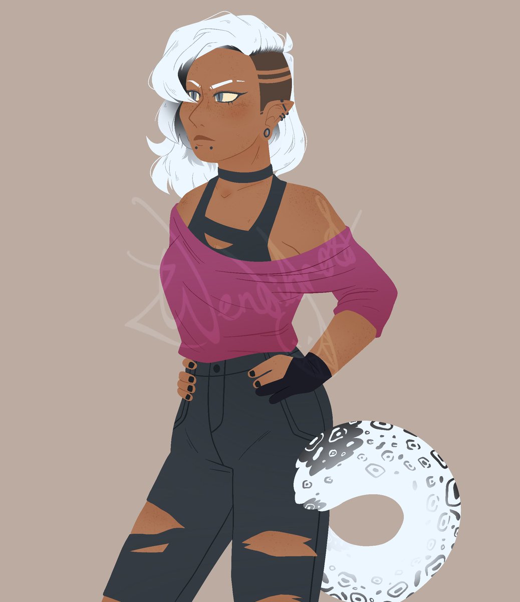 ZWendighost's tweet photo. Character art :D

#art #leopard #catgirl https://t.co/x2ExXaMUPG