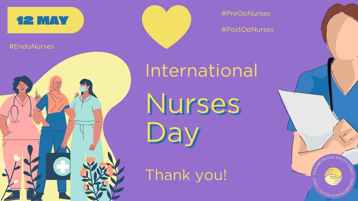 Today we celebrate International Nurses Day - standing in solidarity with all the nurses who care for all #EndoWarriors. We see you and we thank you for all you do. 
Big shout-out to our Trustee Robyn Gentle 💛

#InternationalNursesDay23 #ThisIsNotTheENDOfUs
