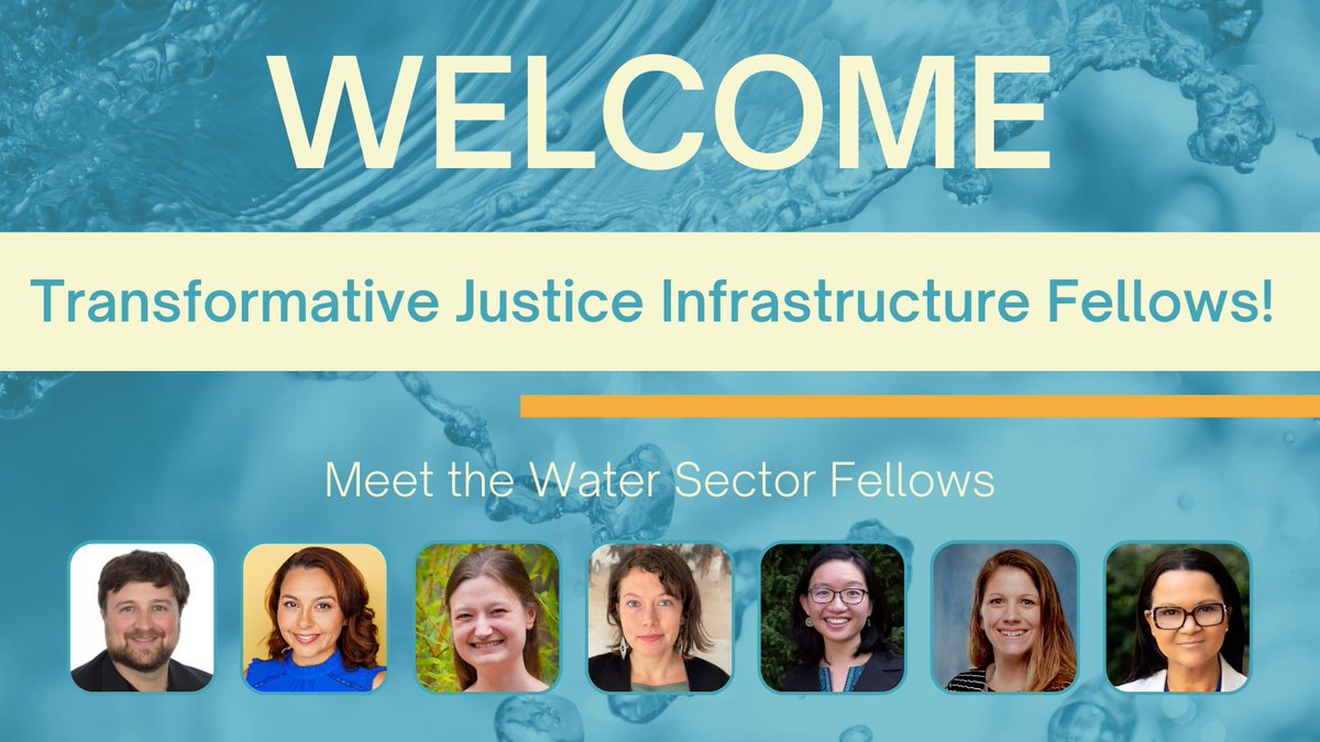 On this #FellowsFriday we are highlighting our Water sector Fellows. Join us in giving them a warm welcome! #TransformativeJusticeInfrastructureFellows plcylk.org/transformative…