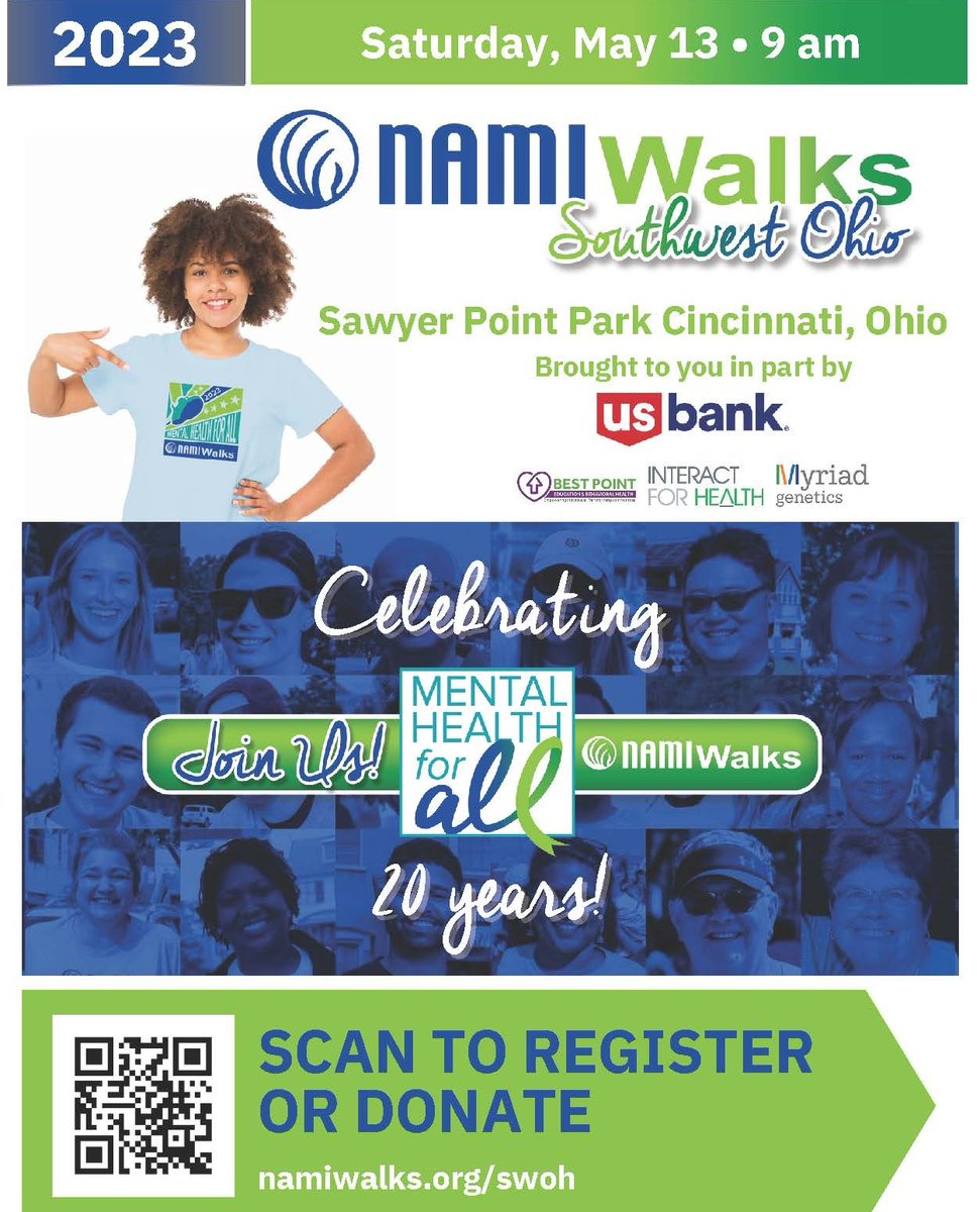 talberthouse's tweet image. TOMORROW! Help raise awareness for mental health while enjoying a beautiful walk along the river. Register now with the QR code and share it with your friends and family. Let's make a difference together! #NAMIWalks #TalbertHouse #MentalHealthAwareness