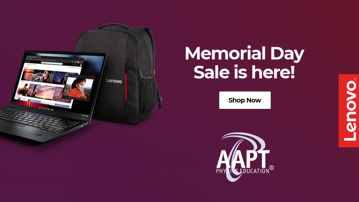AAPTHQ's tweet photo. AAPT Members! Shop Lenovo’s Memorial Day Sale and get up to 68% off sitewide. Plus, sign up for MyLenovo Rewards and get FREE expedited delivery now through 06/4/23. Visit: https://t.co/HRG2qFtNZK #BeyondSavings #AAPTMemberDiscounts #LenovoSale https://t.co/DvLSeAczlu
