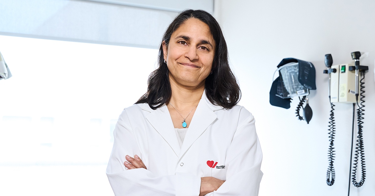 “By studying high-risk populations for heart disease, we can learn about the causes and consequences of early risk factor development to develop prevention strategies.” 
Learn more about Dr. Sonia Anand's research to prevent premature heart disease: bit.ly/3GoS2Mq.
