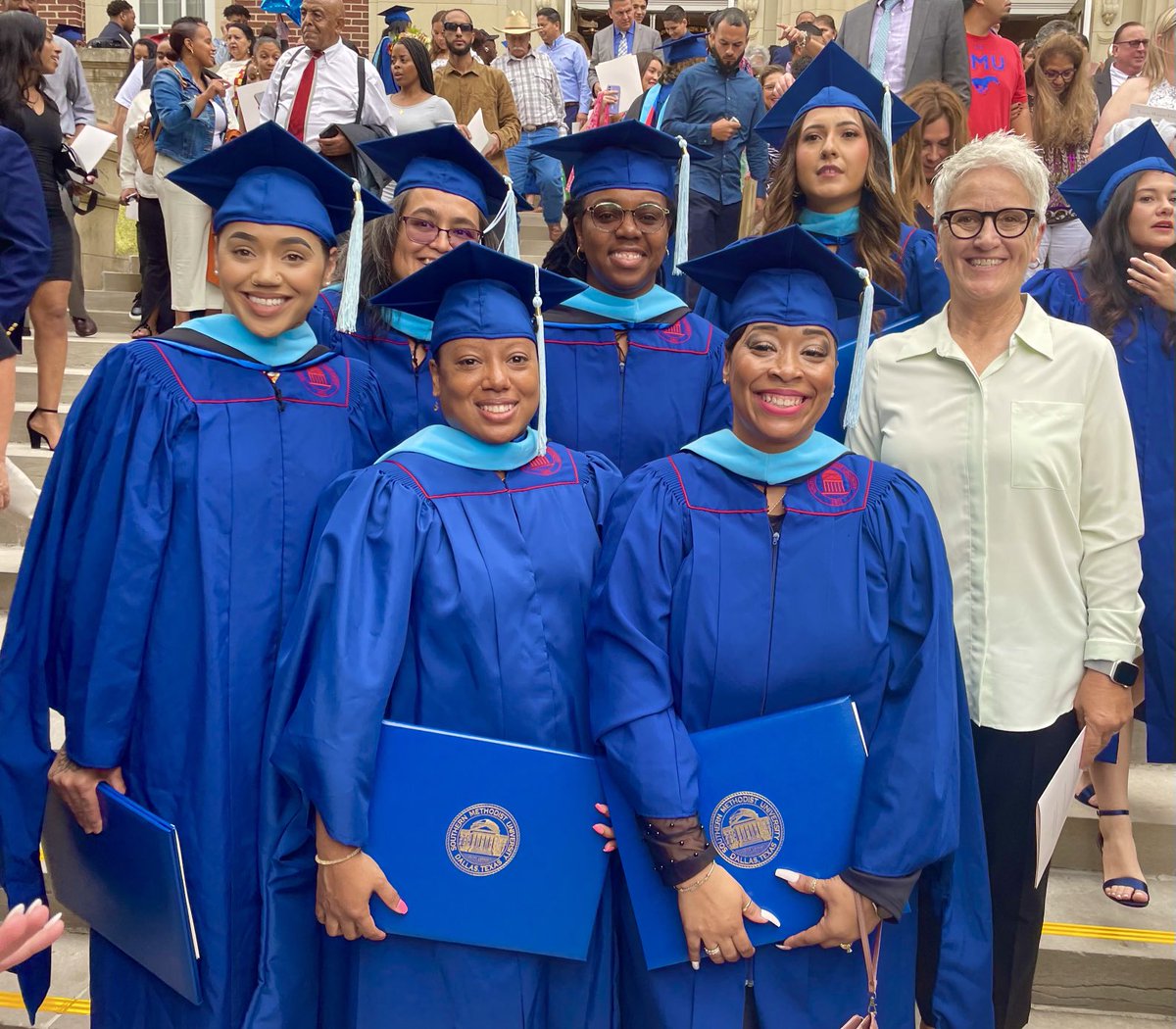 Very proud of these AISD aspiring leaders as they celebrate earning their Masters degree at SMU.  Cohort #2.  They are determined, smart and ready to impact outcomes for students as campus administrators. #pipeline #payitforward