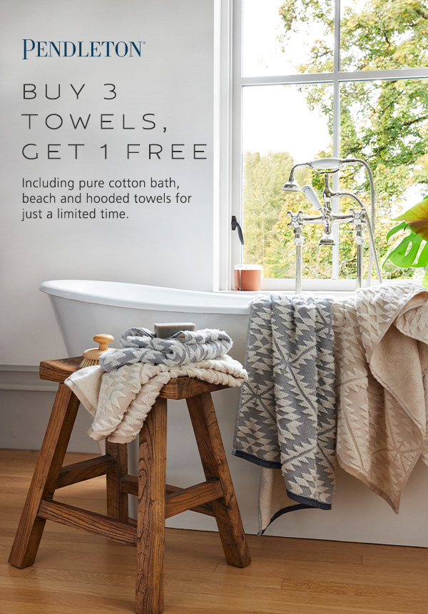 You might need another towel or four with all this rain! Check out the sale at our local <a href="/PendletonWM/">PendletonWoolenMills</a> now through May 23