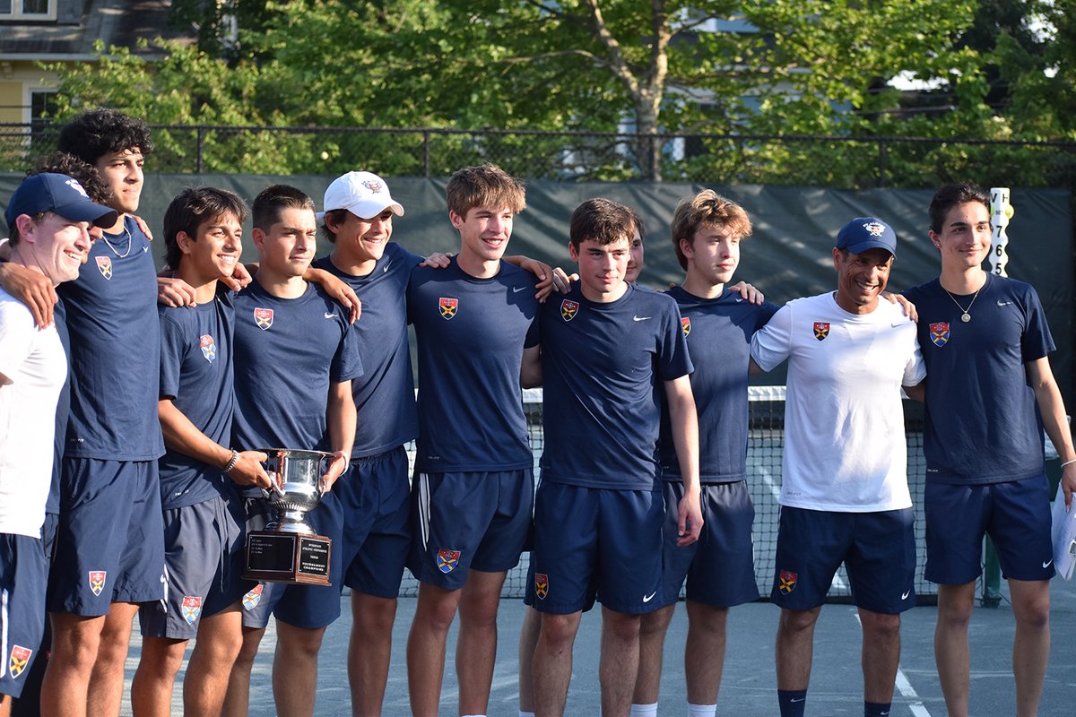 sta_athletics_'s tweet photo. Please join us in congratulating our undefeated varsity tennis team for claiming the IAC title in a close-out championship tournament against Landon! Let’s go, Bulldogs! #GoDogsRollBeef https://t.co/H3PGLQfjrc